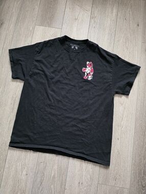 Riot Society Black Tee with White Palm Graphic